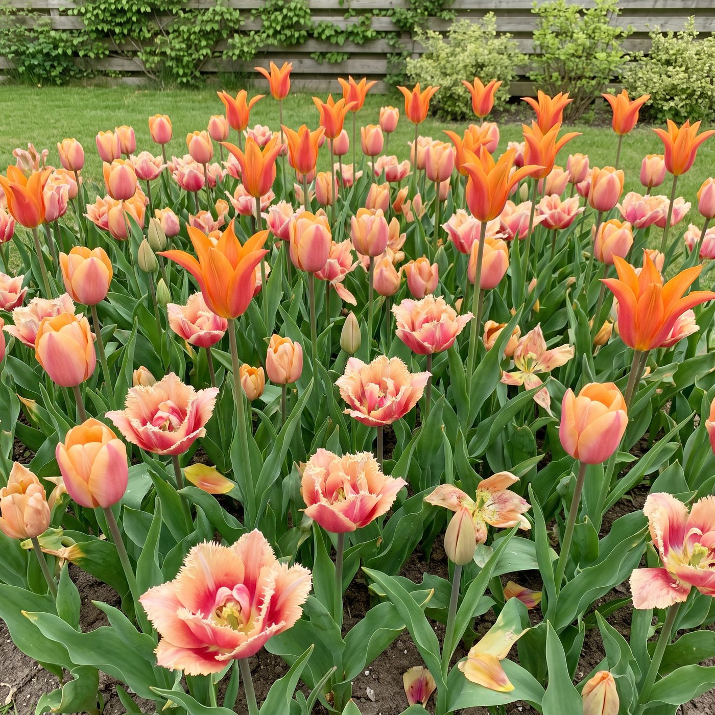 Orange & gelbe Fertigbeete
