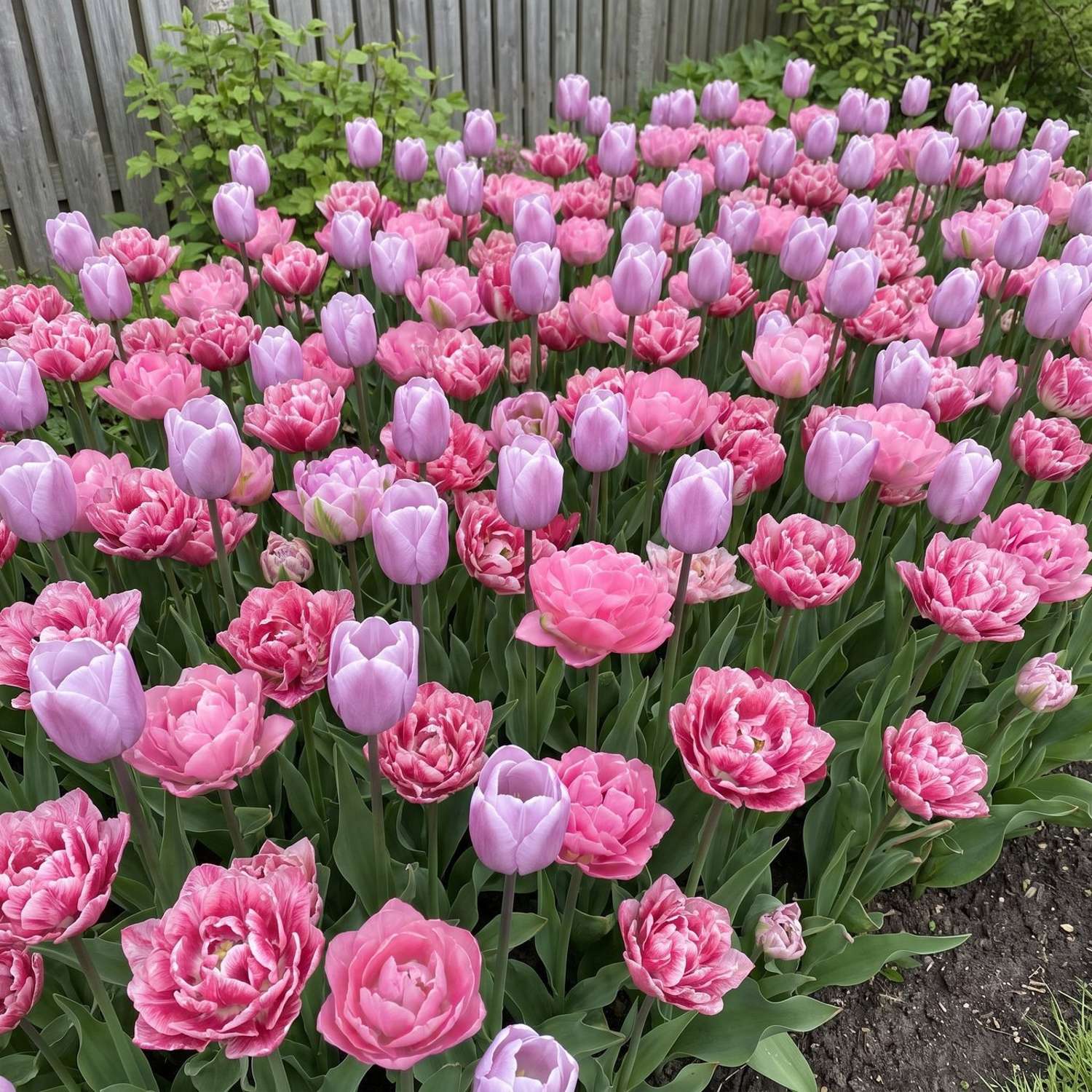 Fertigbeet 'Pink Ruffles' (1 m²)