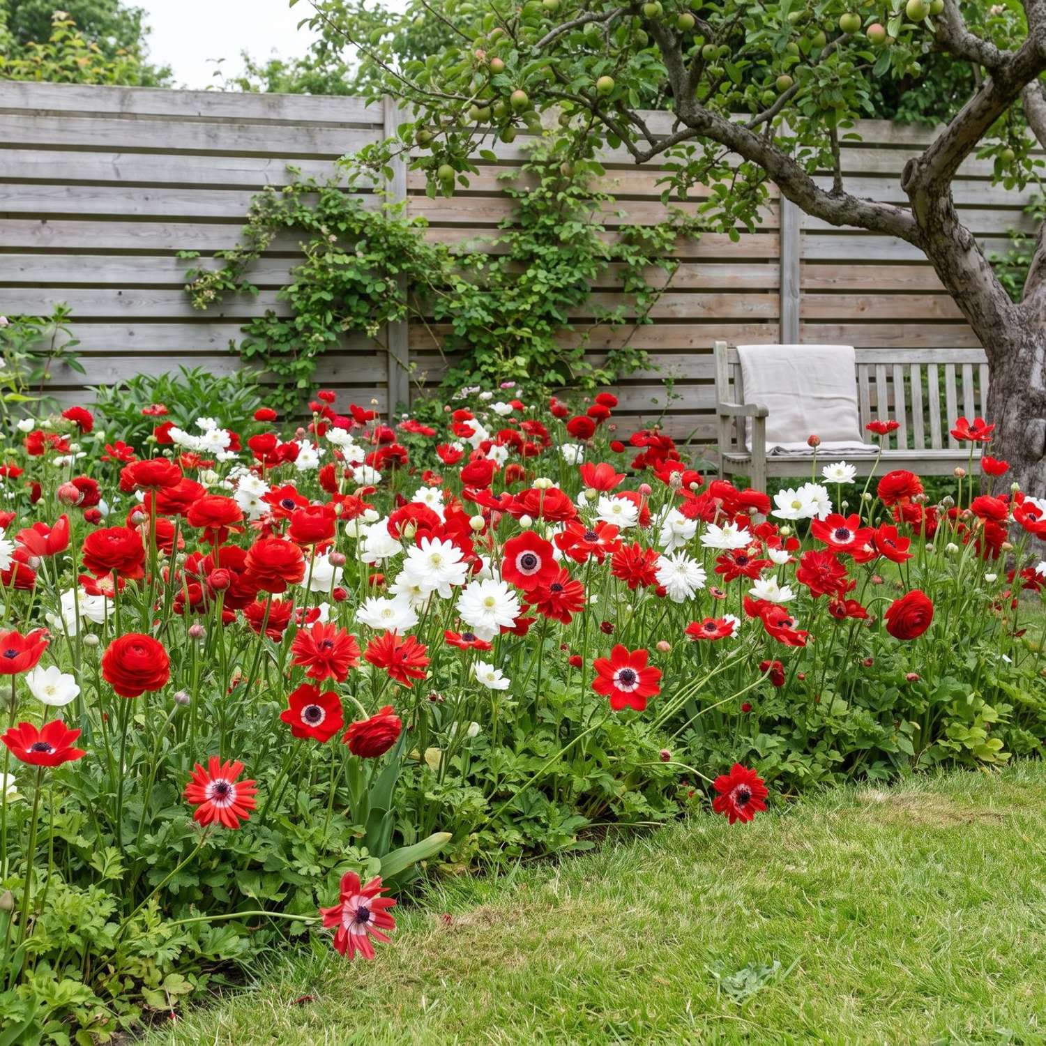 Fertigbeet 'Poppy Red' (1 m²)