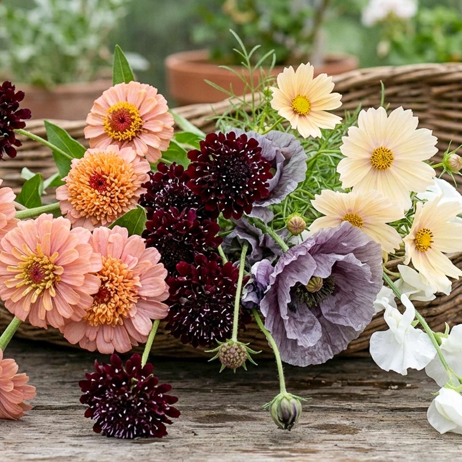 Einfacher Schnittblumen-Mix