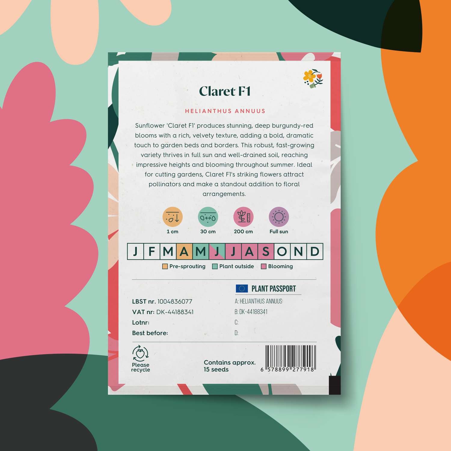 Sonnenblume 'Claret F1' (Samen)